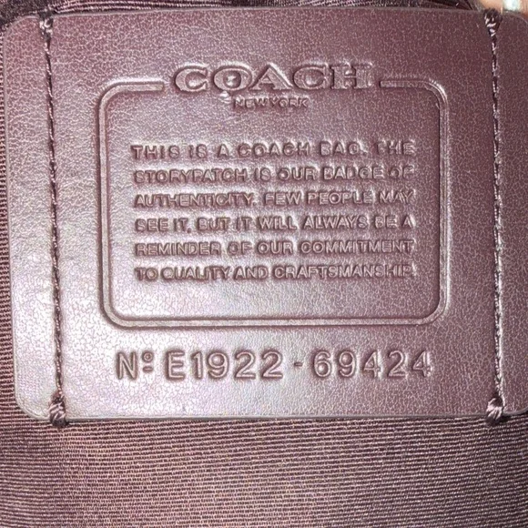 Coach Pebbled Leather Tote in Light Gray - Picture 3 of 3